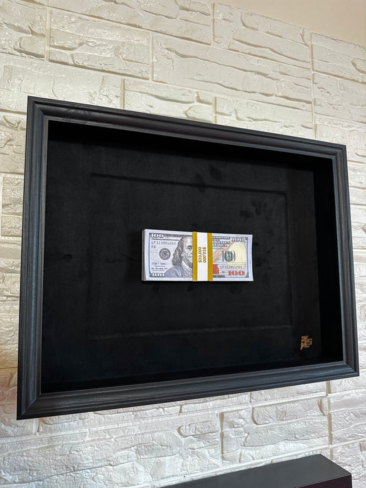 Framed $10,000 Wad